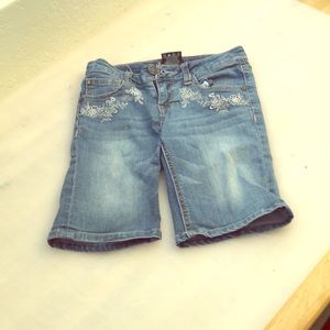 Denim shorts